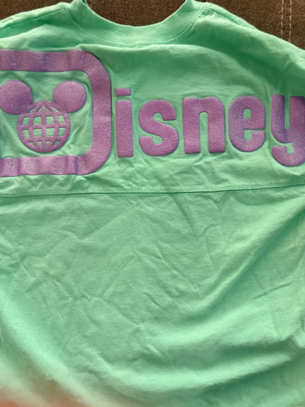 Disney Mint Green Tee with White Logo Print
